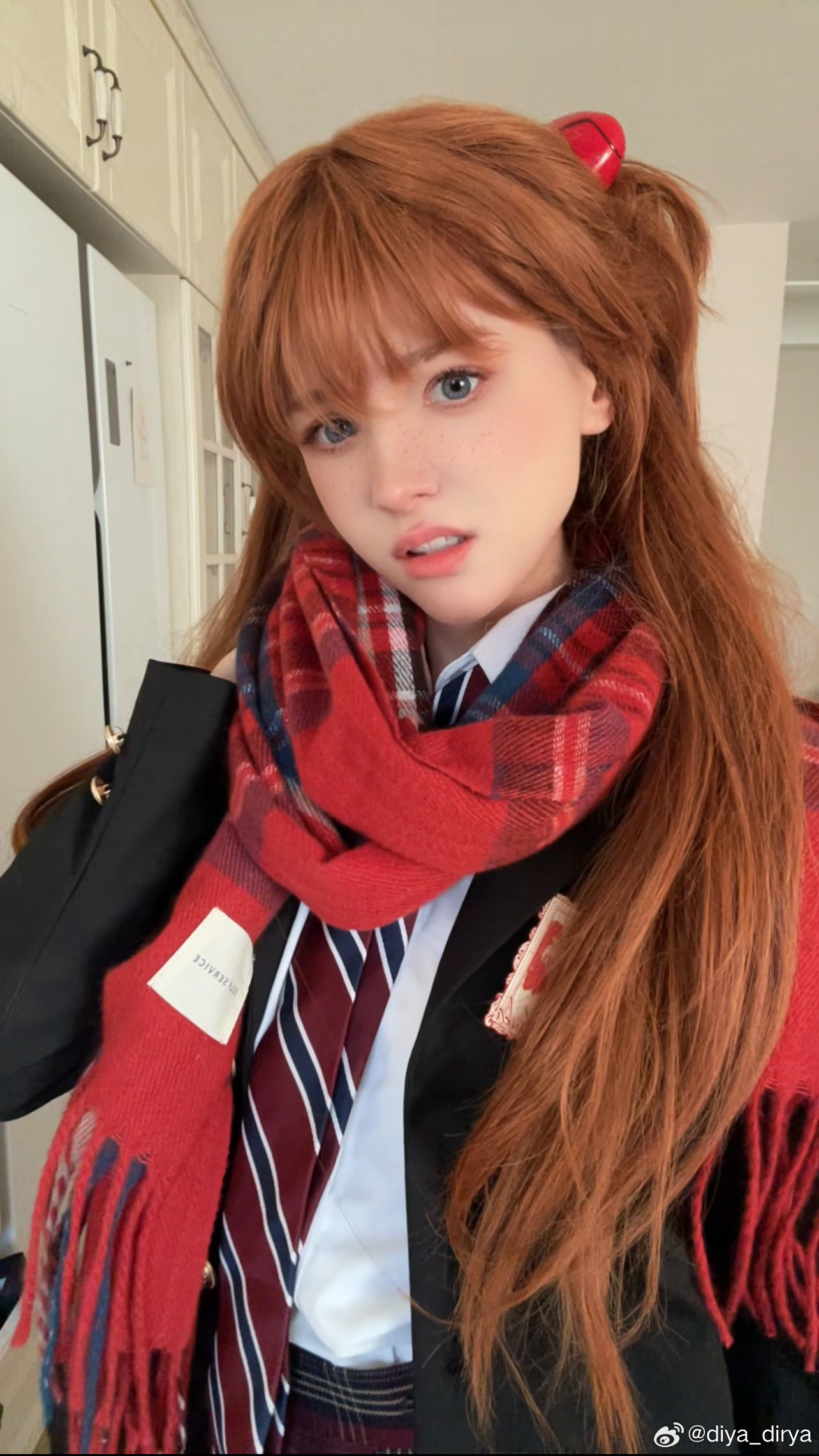 Asuka vibes brought to life! 🎀✨ Amazing cosplay by @diya_dirya on Weibo 🌟 Capturing the spirit of Neon Genesis Evangelion!&nbsp;